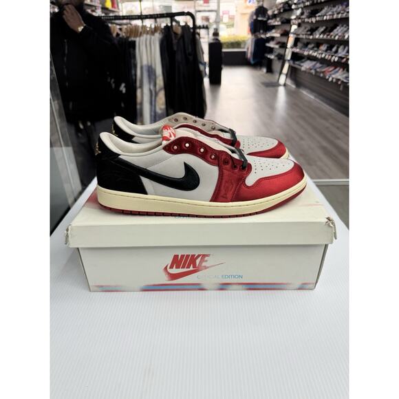 Size 13 - Trophy Room x Air Jordan 1 Retro OG SP Low Rookie Card Away FN0432-100